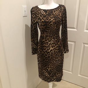 St John leopard print dress
